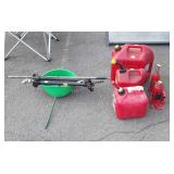 Group lot with two hydraulic jacks no handles,
