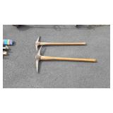 Two pick axes