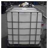 250 gallon poly portable water tank, is missing