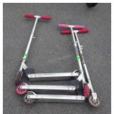 Three kids razor scooters