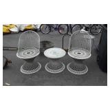 Three piece wicker patio set
