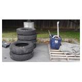 Group lot includes six tires four are dynapro