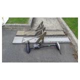 Group lot includes two window jacks and Minn kota