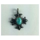 Sterling Silver Turquoise Pendant