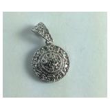 Sterling Silver Diamond Accent Pendant
