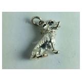 Sterling Silver Dog Charm