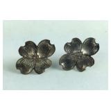Sterling Silver Flower Earrings