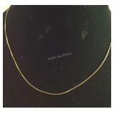 Gold over Sterling Silver 18 inch Chain