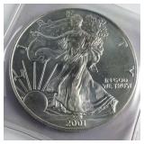 2001 .999 American Silver Eagle