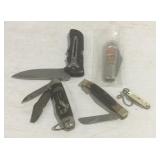 Five pocket knives