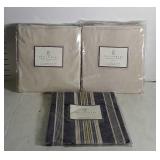 Three New Pottery Barn Drapes. 2 Lindsey linen