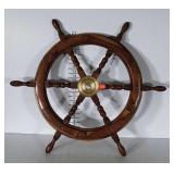 Ships Wheel, nice Walnut made 30" wheel