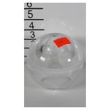 Handmade in Poland glass paperweight small chip