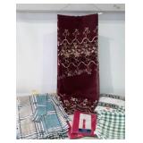 Soft goods, curtains, placemats, tablecloth