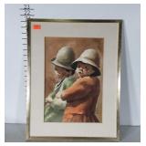 Framed Print, 82 dated and signed