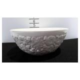 Spode 9-1/2" bowl with embossed floral designs