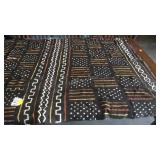 Mudcloth multicolor throw 48x66