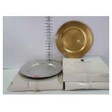 13" Lacquer charger plates, 4 per box - 2 boxes