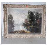 Painting, by Ingfried Henze, entitled Hammersee.