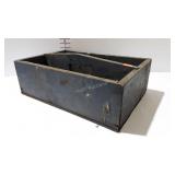Tool tote, painted blue - 20 x 13 x 7" high