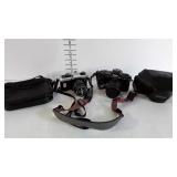 2 Cameras with case & neck / shoulder straps - 1