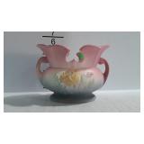 Hull Pottery double handled planter vase, marked