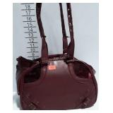 Vegan Leather handbag style small pet carrier