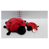 2 Ty Beanie Lady bugs with tags - 1 Beanie Baby