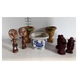 Decor pottery vases, Tribal Art & Asian figures