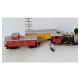 Western Classic express train engine & 2 cars