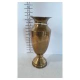 Brass vase, made with 105 mm shell base, marked