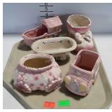 5 Ceramic baby style planters