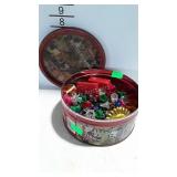 Tin of string light replacement bulbs