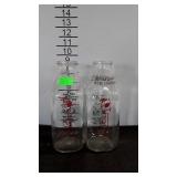 2 Quart size dairy bottles - Dashiell Dairy,