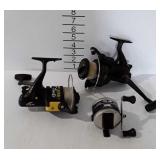 3 Fishing reels - Big Fish Bonz, Hurricane 60, and