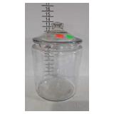 Counter style glass jar with lid - 10" diameter