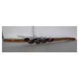 Walking Cane with carved black snake