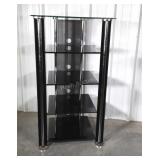 Z-Line Design black glass 5 shelf Media Center