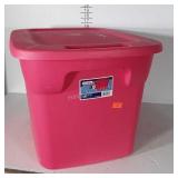 Sterlite 18 gallon Storage Tote. Pink