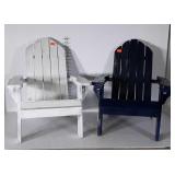 Pair of Kids Adirondack Chairs, freshly painted