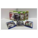 9 Games - 6 XBox 360, 1 PS3, and 2 PS4
