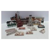 18-pcs The Cats Meow wooden village houses &