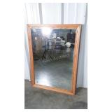 Bassett Mirror Co. 31x43" Oak framed Mirror