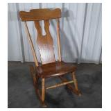 Early Bootjack Back Bedroom Rocking Chair