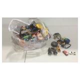 Bag of various kids toys some hotwheels and