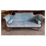 Duncan Phythe Parlor Sofa. 3 Brass cap lions feet