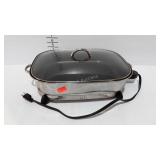GE electric skillet, 15" oval non stick, tested