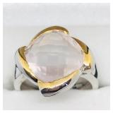 Brass Rose Quartz(5.9ct) Men