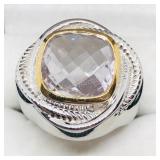 Brass Pink Amethyst(5.9ct) Men