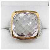 Brass Rose Quartz(12.5ct) Men